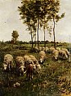 Anton Mauve Watching The Flock painting